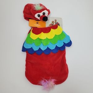 Pet Parrot Costume Set Halloween Outfit Cat Small Dog Vest Headpiece Hyde Eek.